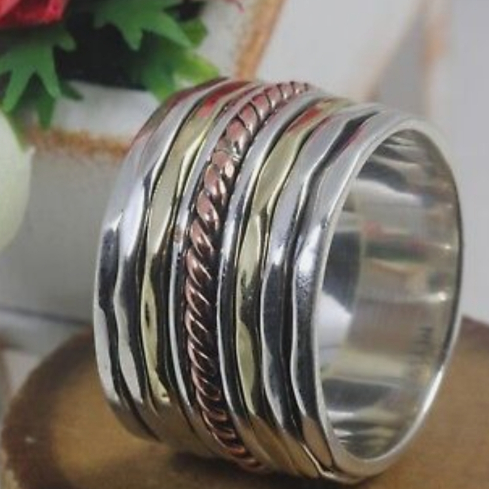 Beautiful, Unique Solid Sterling Silver Fidget/Sp… - image 5